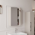 Meuble de salle de bain Liana 60 cm – Ensemble 3 pièces anthracite avec vasque céramique, armoire miroir