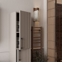 Meuble de salle de bain Liana 60 cm – Ensemble 3 pièces anthracite avec vasque céramique, armoire miroir