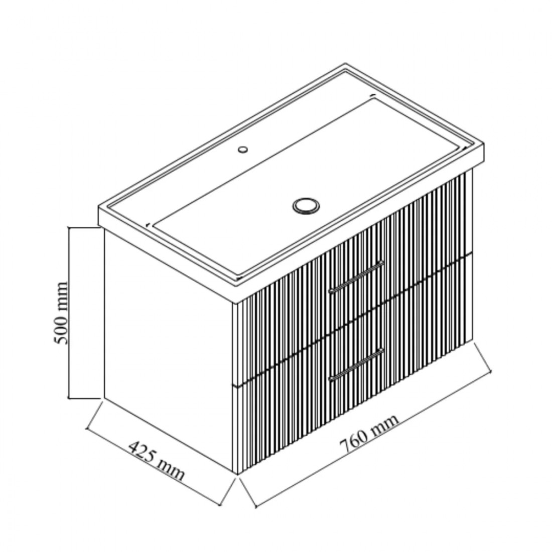Meuble sous-vasque Liana 80 cm
