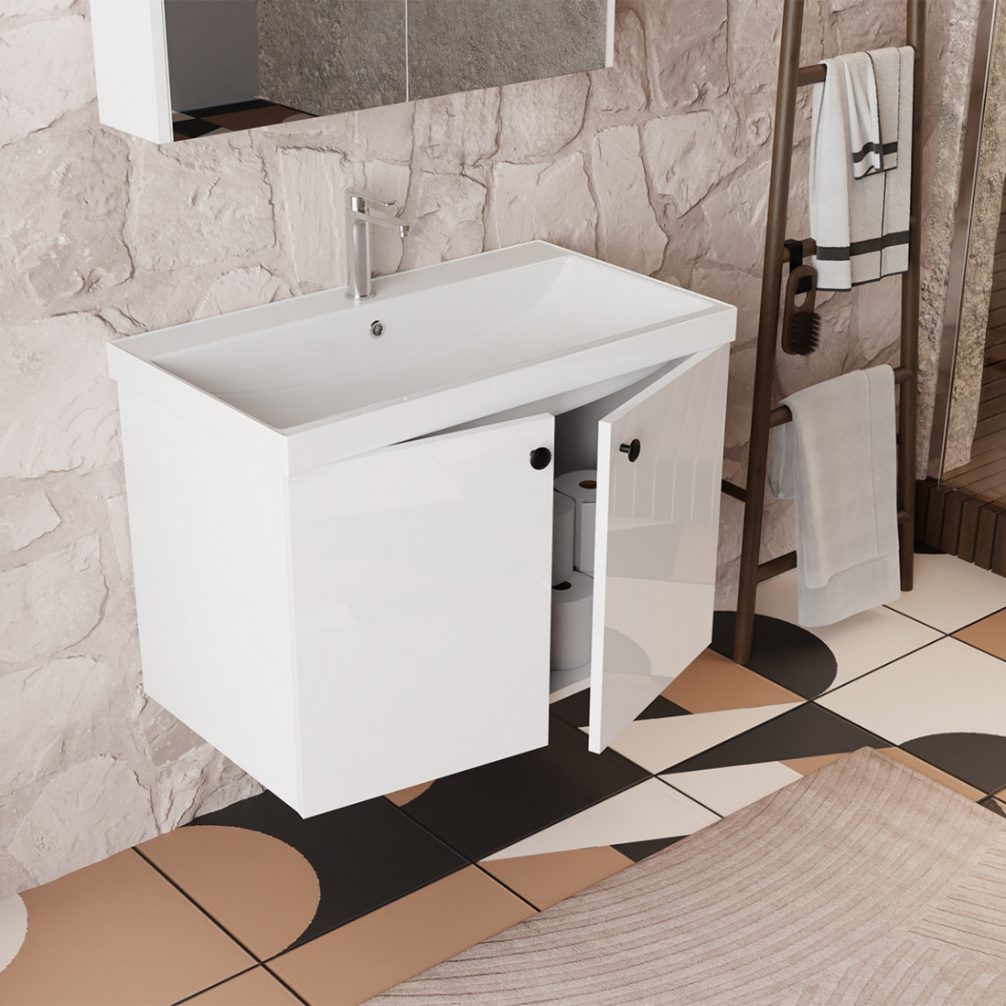 Meuble sous-vasque Mimoza 80 cm
