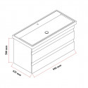 Meuble sous-vasque Lara 100 cm