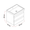 Meuble sous-vasque Lara 60 cm