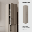 Ensemble salle de bain Liana 80 cm 3 pièces vasque céramique miroir armoire